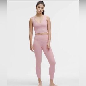NWOT Lululemon athletica Align High Rise 25” Pink Tide Run walk yoga active wear